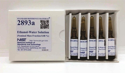 SRM 2893a  乙醇-水溶液標(biāo)準(zhǔn)品(名義質(zhì)量分數(shù)0.08%)