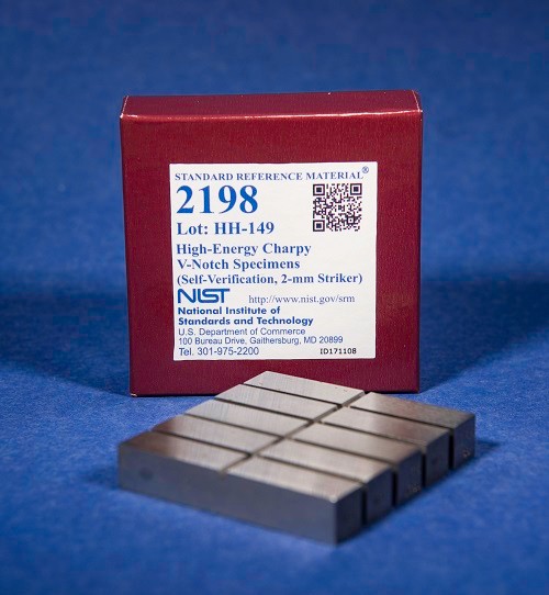 SRM 2198  高能Charpy V-缺口標(biāo)本標(biāo)準(zhǔn)品(自驗(yàn)證，2毫米射手)